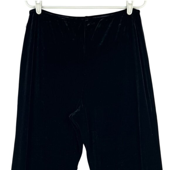 Ronnie Nicole Women Pull-on Black Velvet Pants Sz XL Elastic Waist Straight NWT - Picture 4 of 9